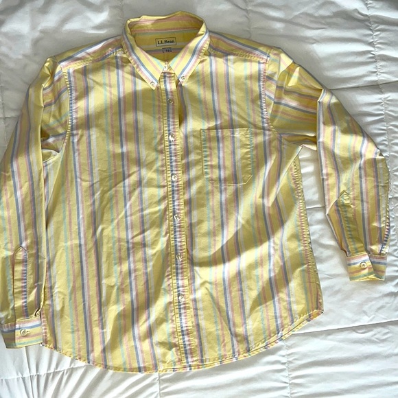 L.L. Bean Other - LL BEAN Long-Sleeve Multi-colored Striped Button Down